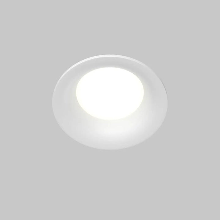 Spot encastré blanc rond discret avec design moderne et éclairage général pour plafond encastré
