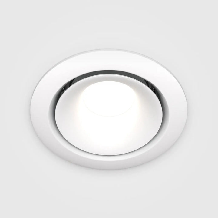 Spot yin spot encastré blanc avec ampoule gu10 et finition chrome circulaire design moderne