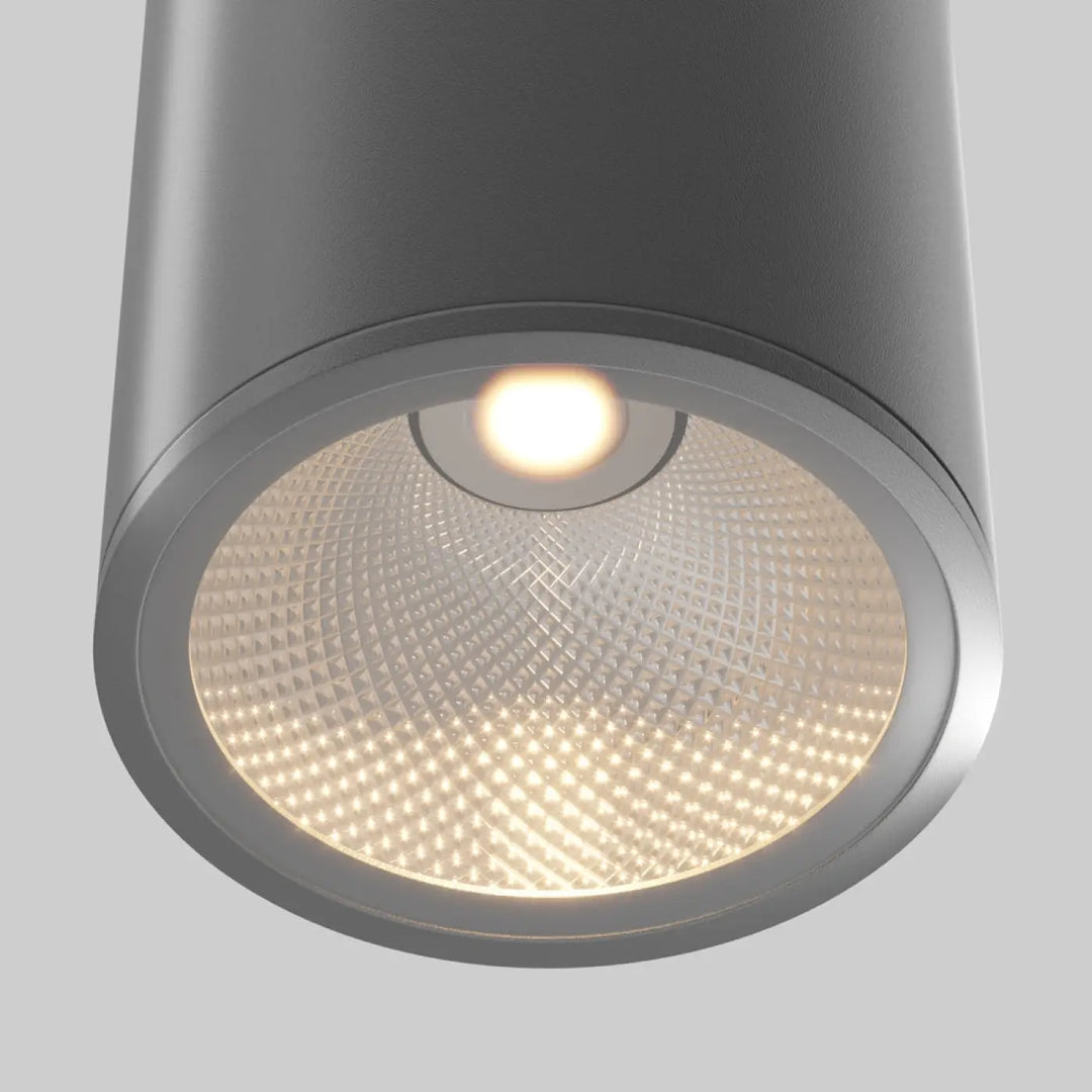 Luminaire extérieur spot extérieur en métal graphite avec verre diffusé texturé et protection ip65 éclairement blanc chaud