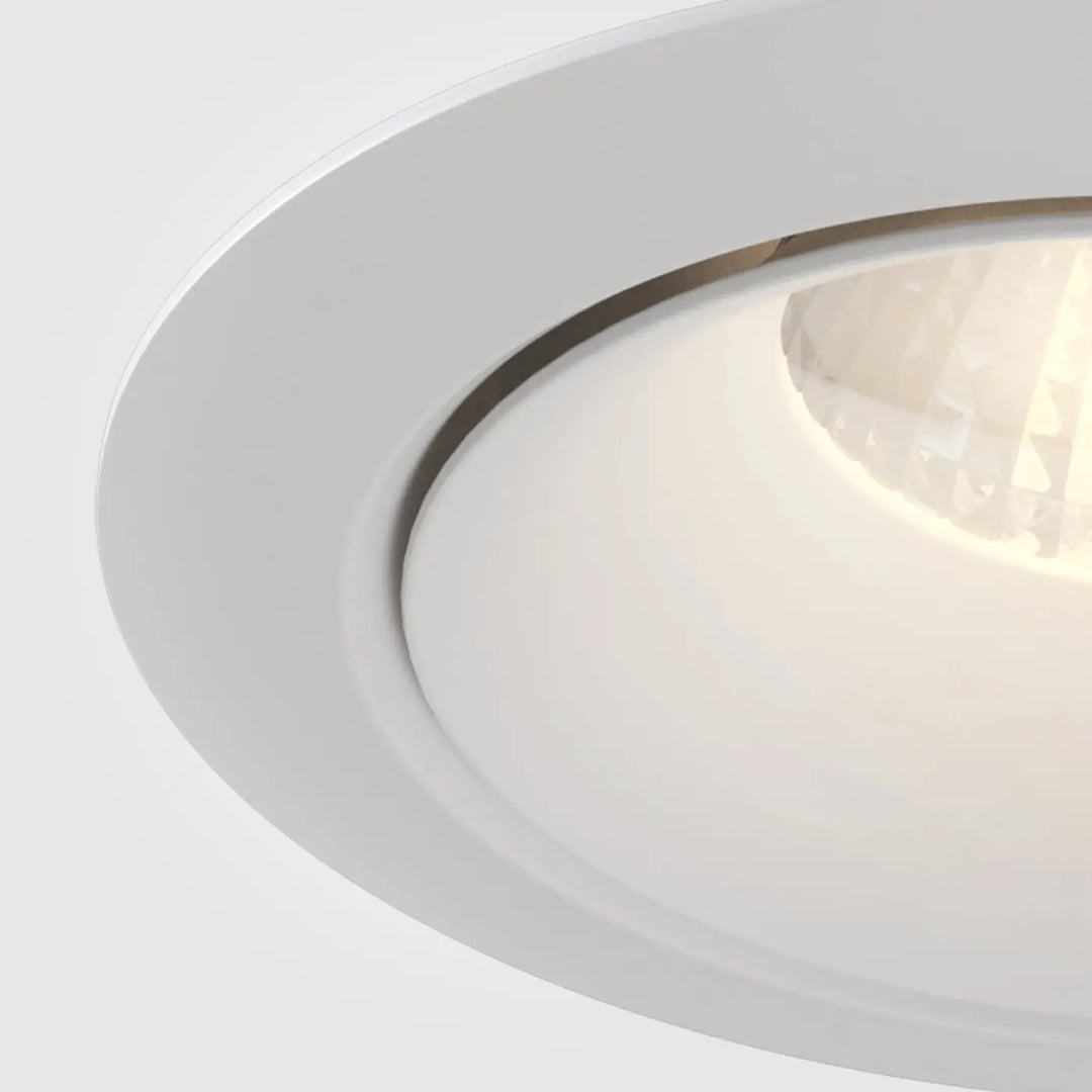 Spot yin led intégrée blanc chaud avec lumière de plafond encastrée design moderne verre dépoli