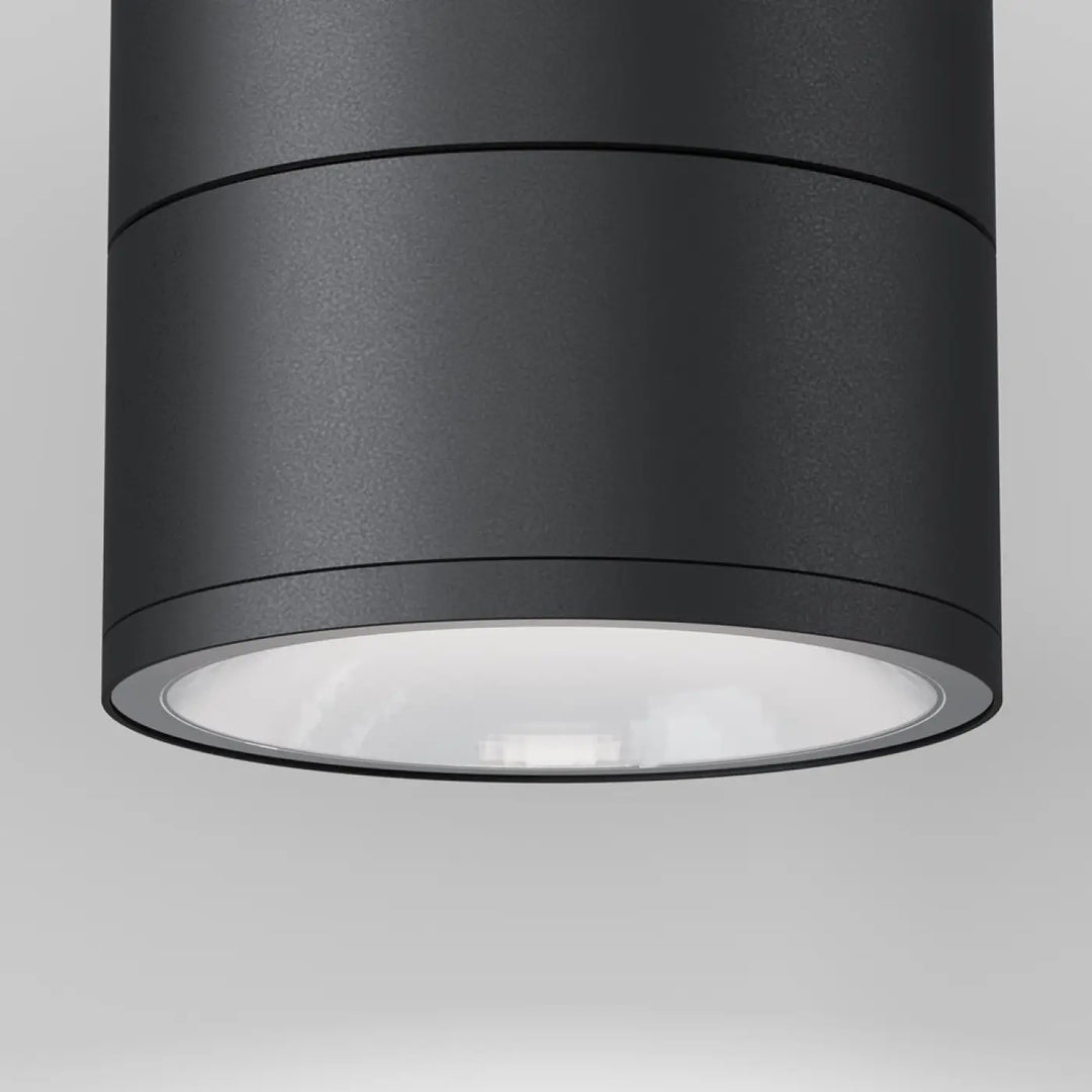 Spot spin led orientable cylindrique noir finition mate design moderne pour plafond