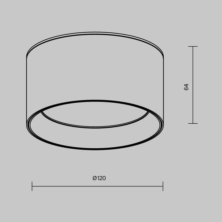 Spot vega led intégrée spot led cylindrique minimaliste 64mm hauteur 120mm diamètre design moderne
