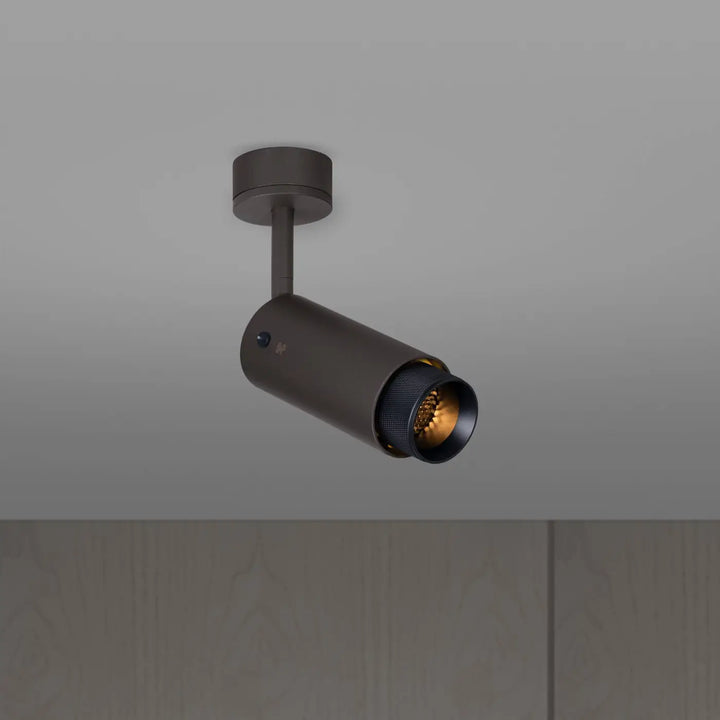 Spot orientable Exhaust à gravure quadrillée Graphite finition noir, vue 3 #couleur_noir