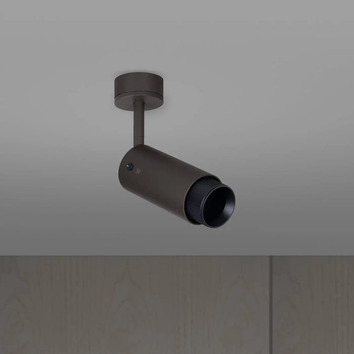 Spot orientable Exhaust à gravure quadrillée Graphite finition noir, vue 4 #couleur_noir