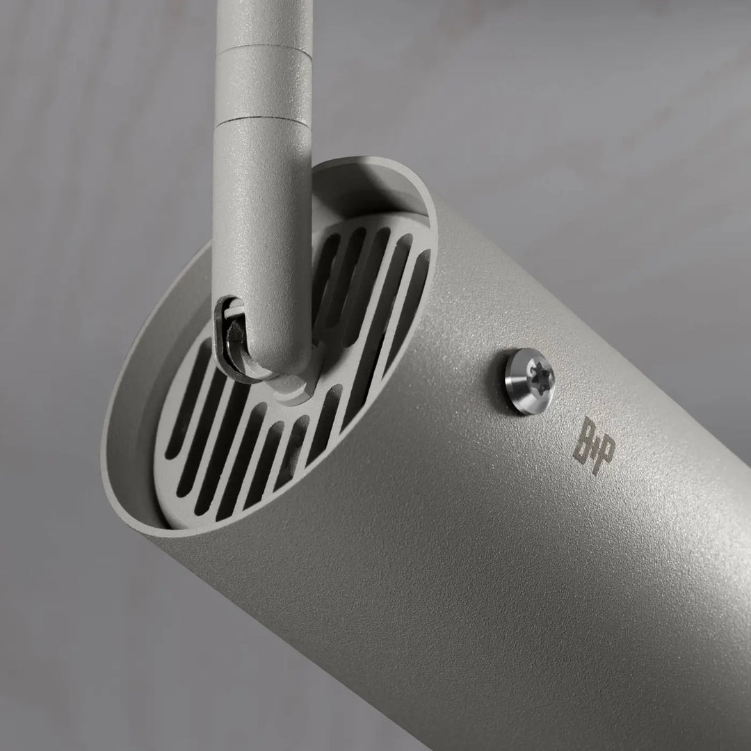Spot orientable Exhaust à gravure alignée Pierre finition acier brûlé, vue 3 #couleur_multicolore