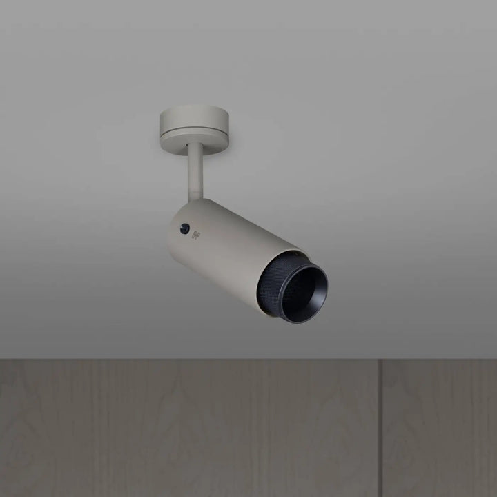 Spot orientable Exhaust à gravure quadrillée Pierre finition noir, vue 4 #couleur_noir