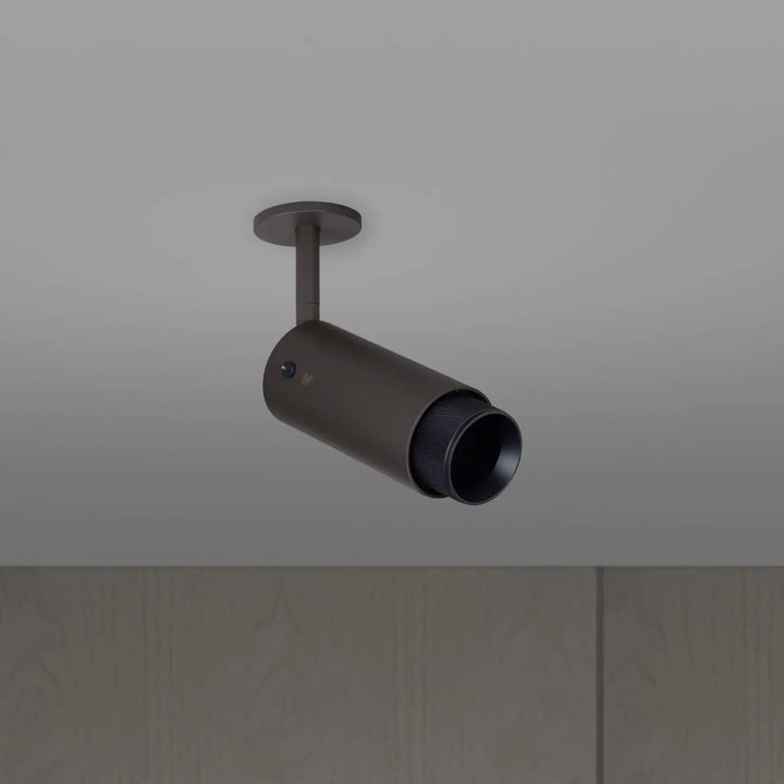 Spot orientable Exhaust à gravure quadrillée Graphite finition noir, vue 2 #couleur_noir