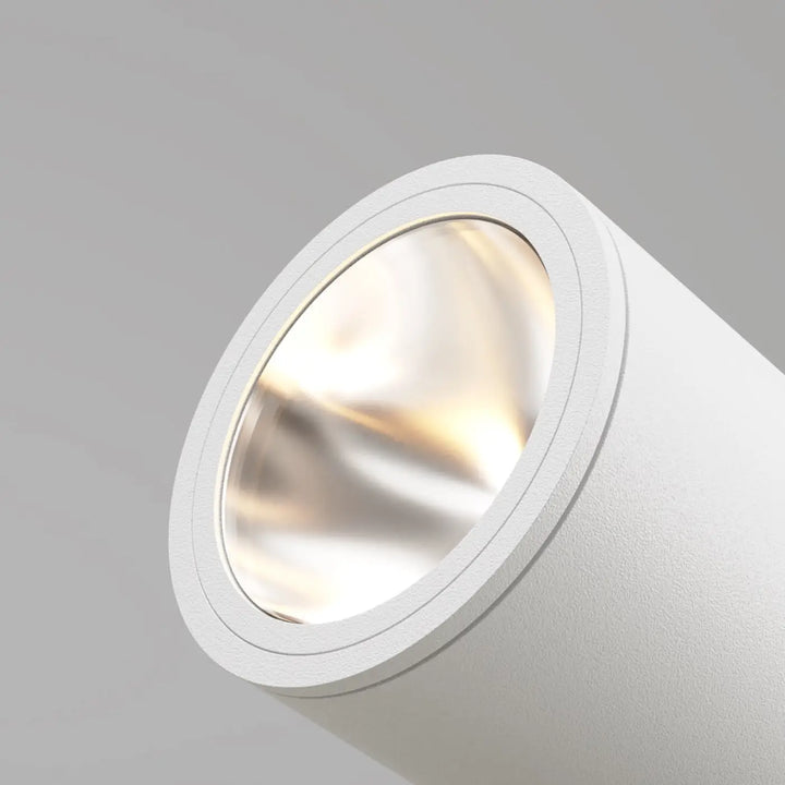 Spot piquet extérieur luminaire extérieur bern tête orientable avec finition mate blanche et intérieur réfléchissant