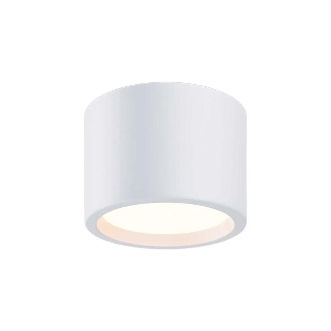 Spot hydra disque étanche lumière douce blanc cylindrique avec saillie hydra led indice ip44 encastré au plafond