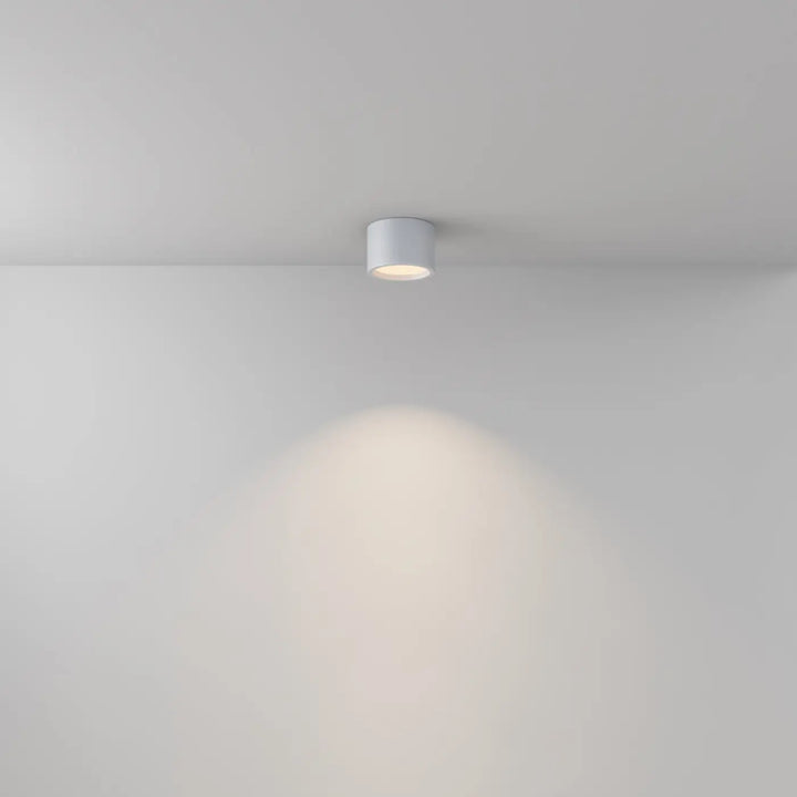 Spot hydra led saillie en cylindre blanc avec lumière douce et indice ip44 pour éclairage encastré résistant à l humidité