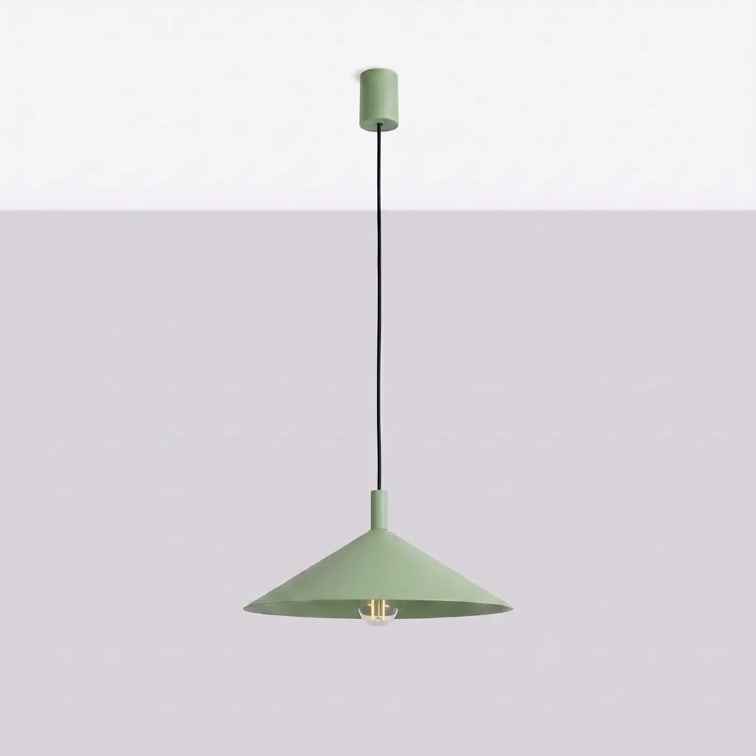 Suspension Luminaire sauge éteinte, vue rapprochée