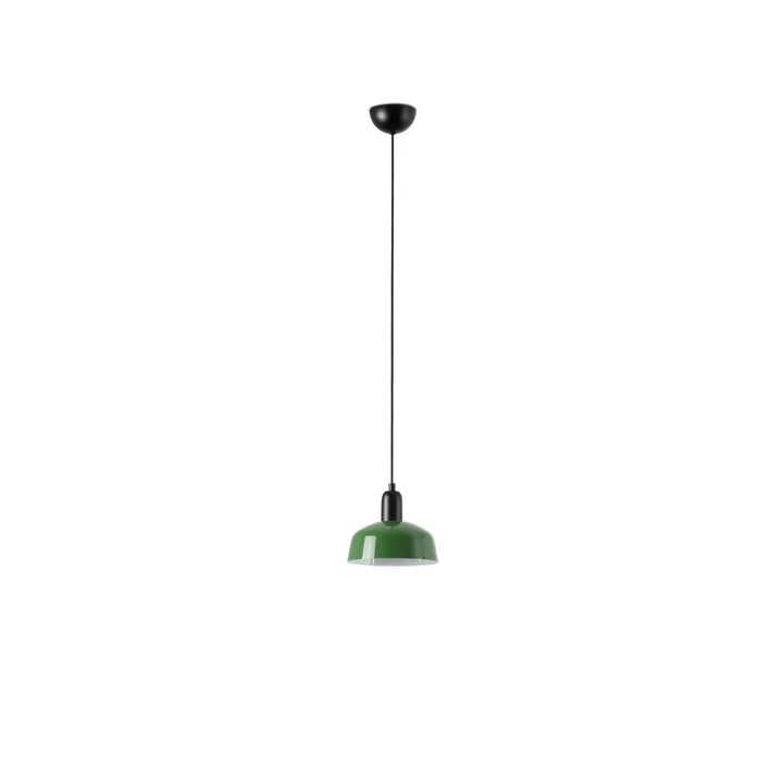 Suspension Tatawin S en métal verte de Faro Barcelona