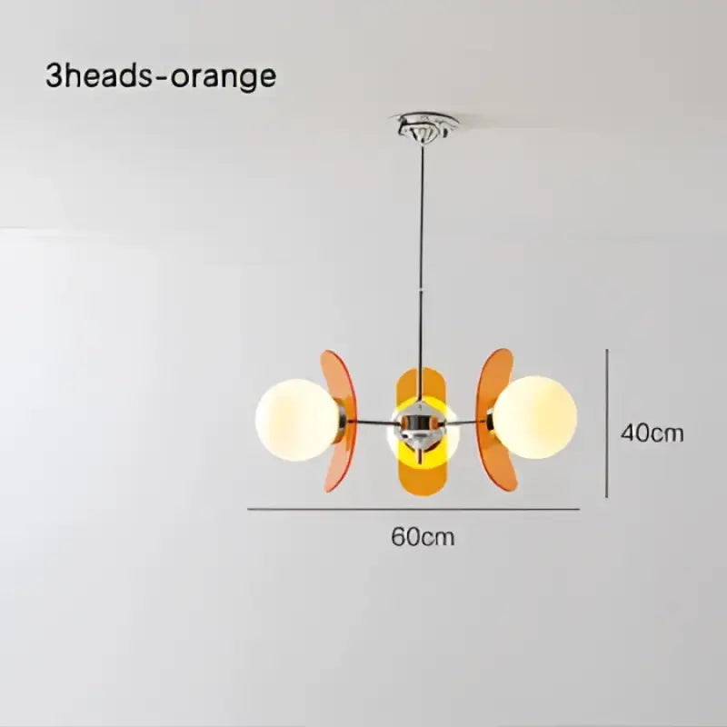 Suspension acrylique design sculptural et verre style raffiné