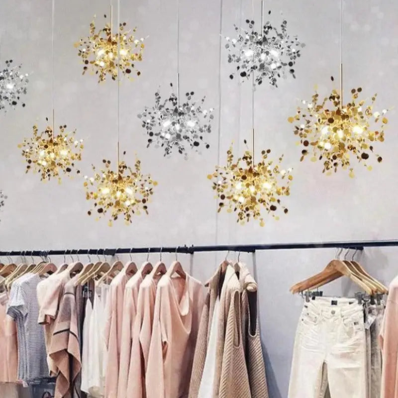 Suspension Argenté Aluminium Design Sculptural Raffiné