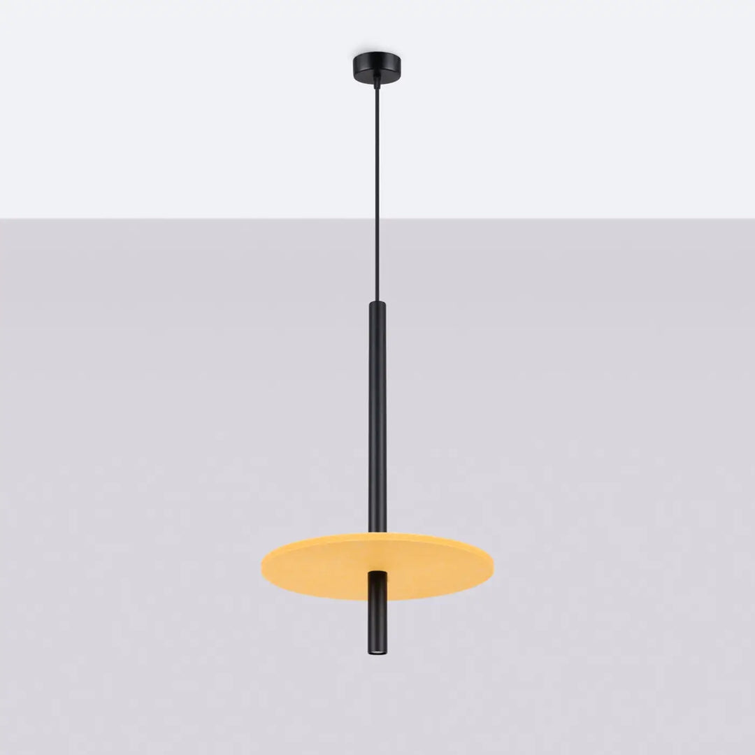 Suspension jaune/noir éteinte