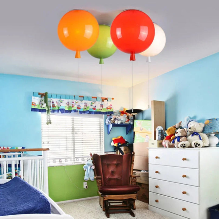 Suspension Ballon Coloré Design Ludique Idéal Chambre Enfant Moderne