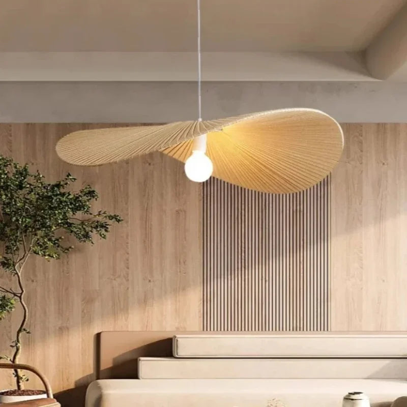 Suspension Blanche Design Organique Forme Ondulée Moderne et Légère