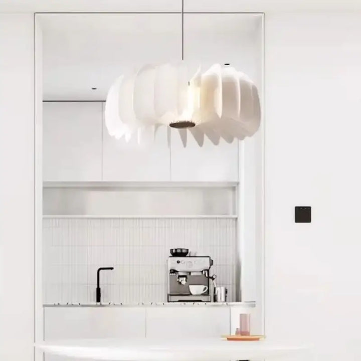 New Designer Circular Cream Pendant Lights Nordic for Living Dining Model Room Postmodern Bedroom Study Home Decor