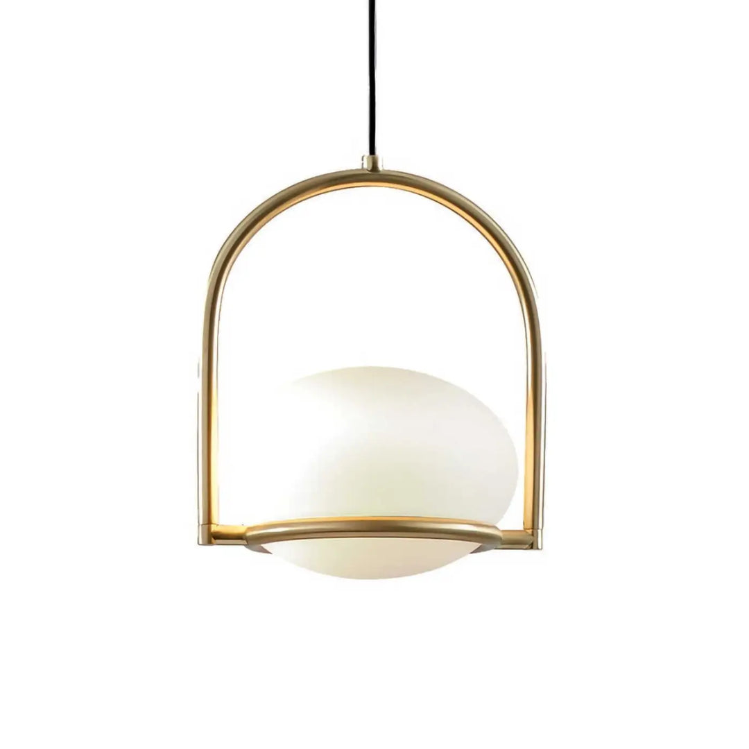 Suspension boule Coco dorée, vue du produit #couleur_dore