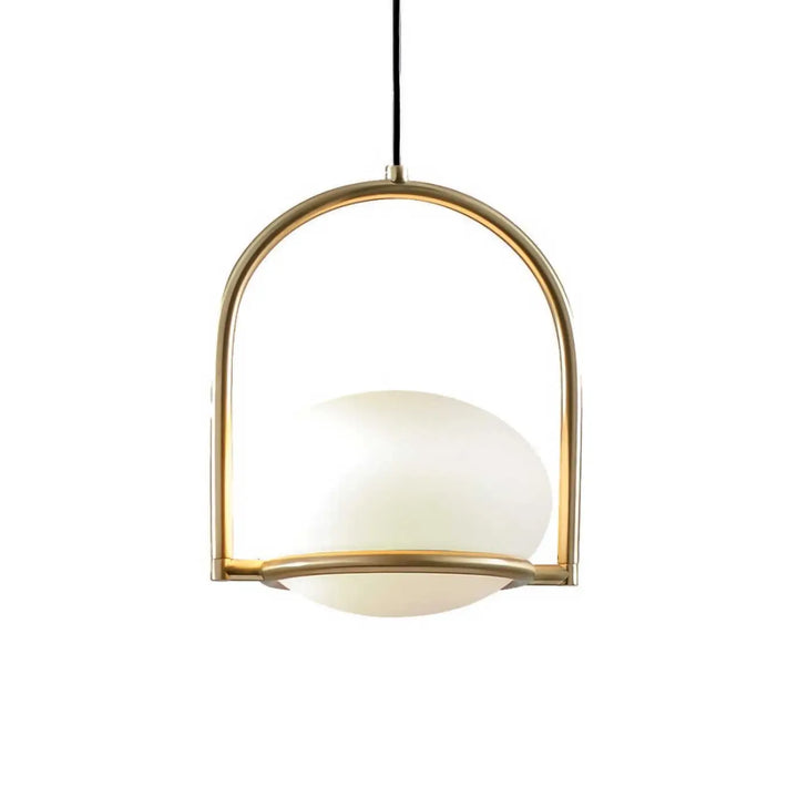Suspension boule Coco dorée, vue du produit #couleur_dore