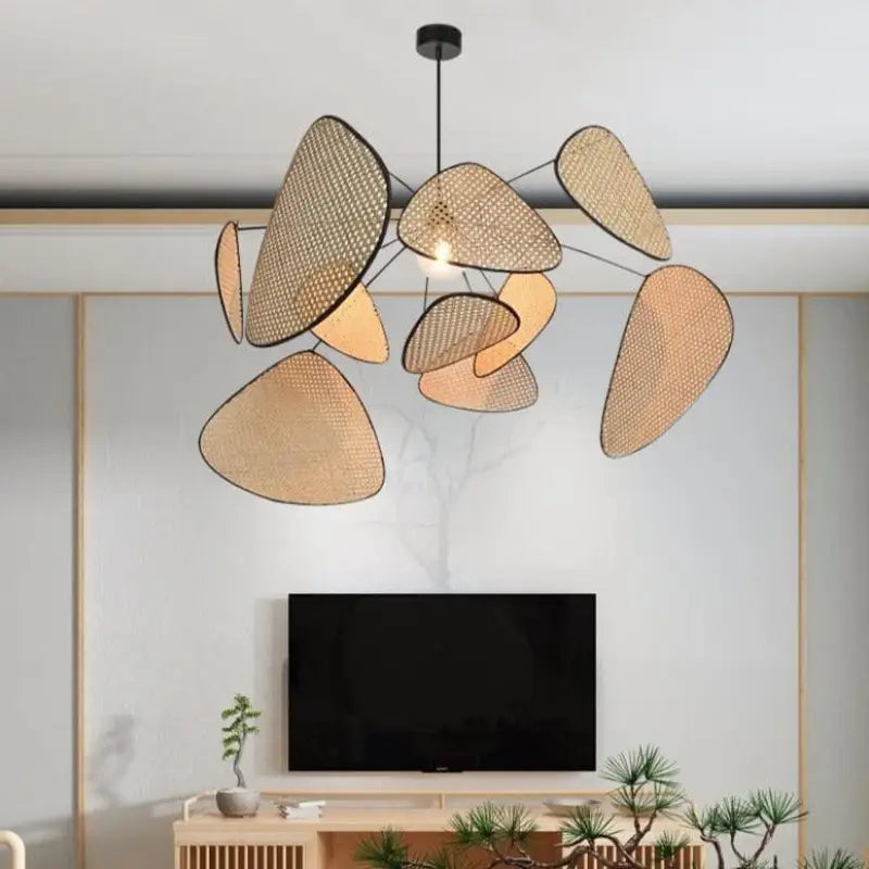 Suspension En Cannage Forme Pétales Flottants