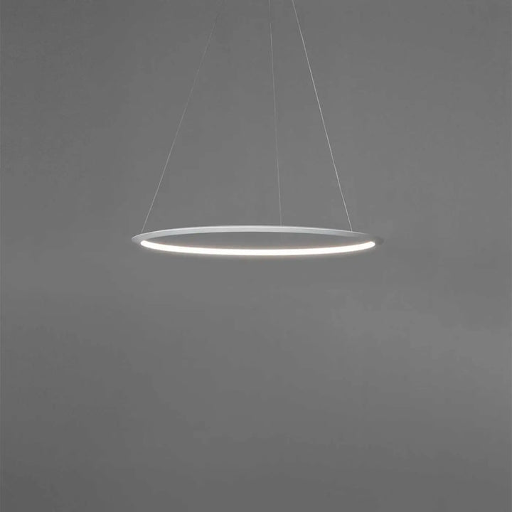 Détail de la suspension Circular en aluminium blanc
