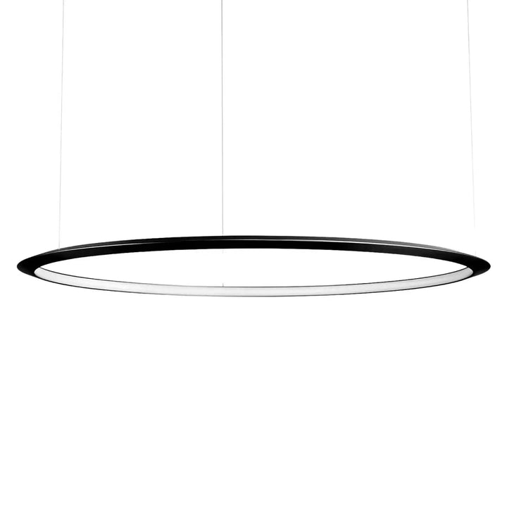 Suspension Circular en aluminium noir
