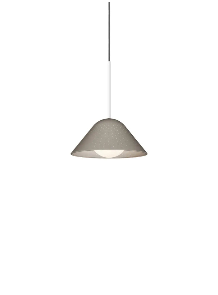Suspension Bola Bell marron à tige blanche, taille petite