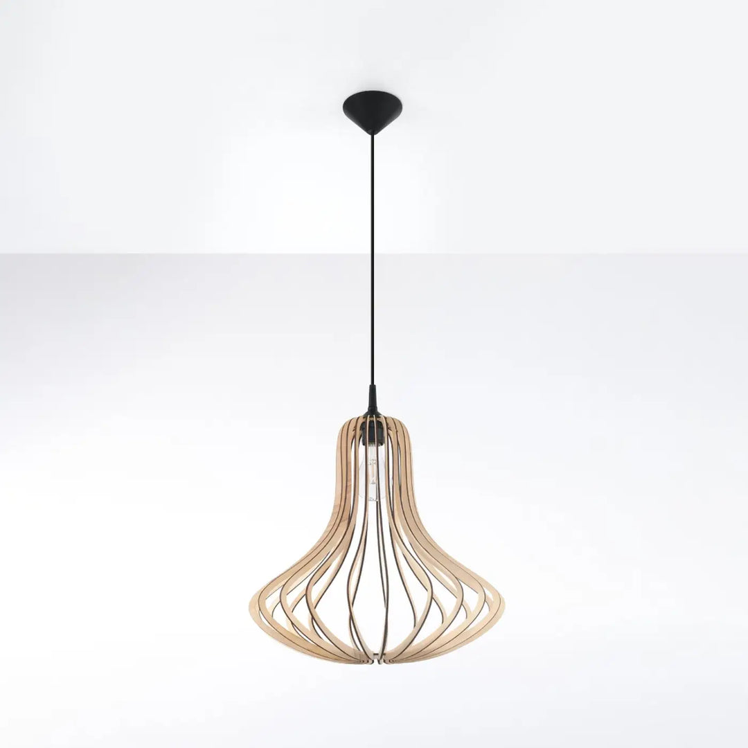 Suspension bois naturel éteinte