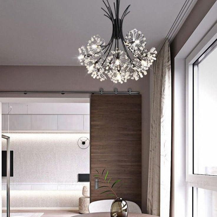 suspension cristal moderne