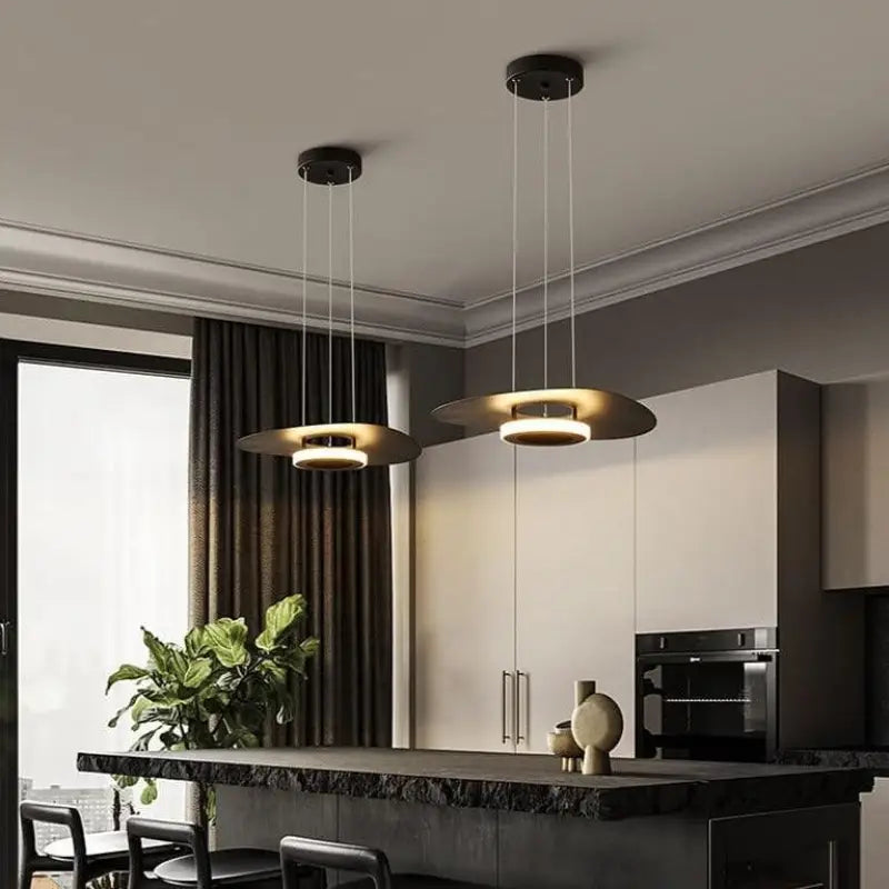 Suspension Cuisine Industriel Double Disque