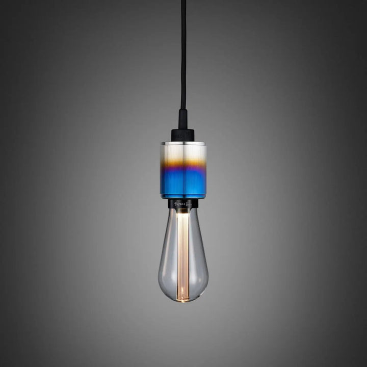 Suspension Heavy Metal à gravure alignée en acier brûlé #couleur_multicolore