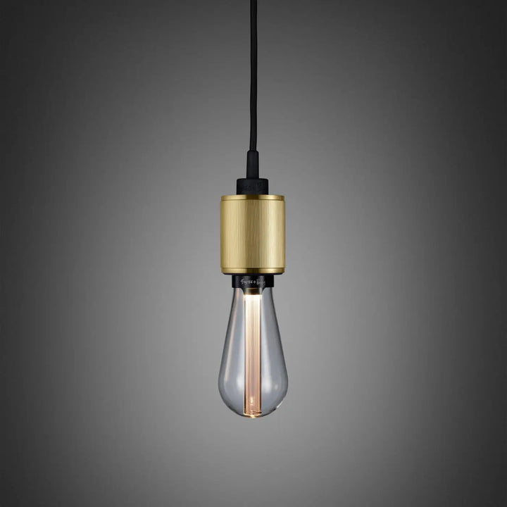 Suspension Heavy Metal à gravure alignée en laiton #couleur_dor