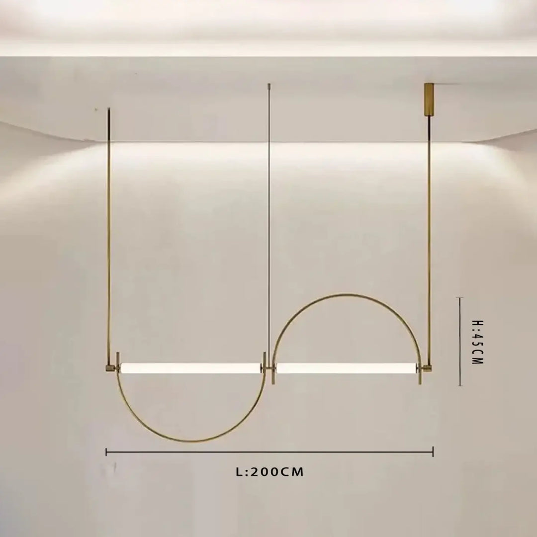 Suspension décorative design géométrique moderne