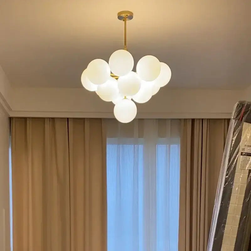 Modern Glass Chandelier Lighting for Living Room Decoration Indoor Dining Pendant Lights Restaurant Luxury Hanging Lamp