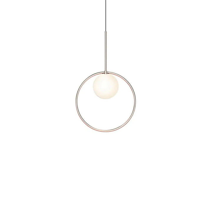 Suspension Bola Halo or rose, anneau de 30 cm