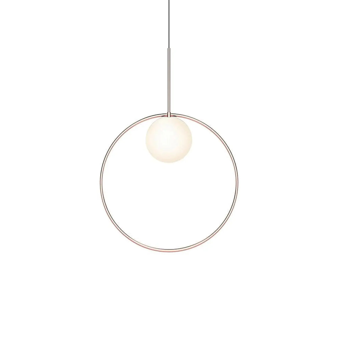 Suspension Bola Halo or rose, anneau de 46 cm