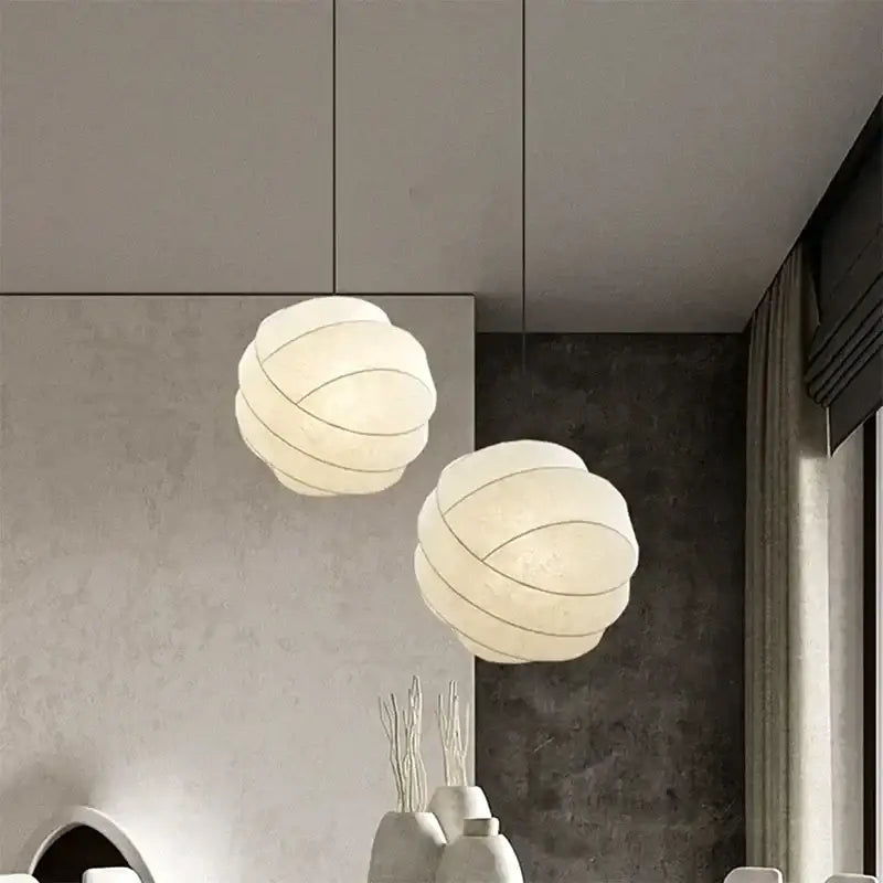 Nordic Fabric Art Pendant Lights for Dining Room Bedroom Pendant Lamp Home Decor Indoor Lighting Lusters Fixture 220V