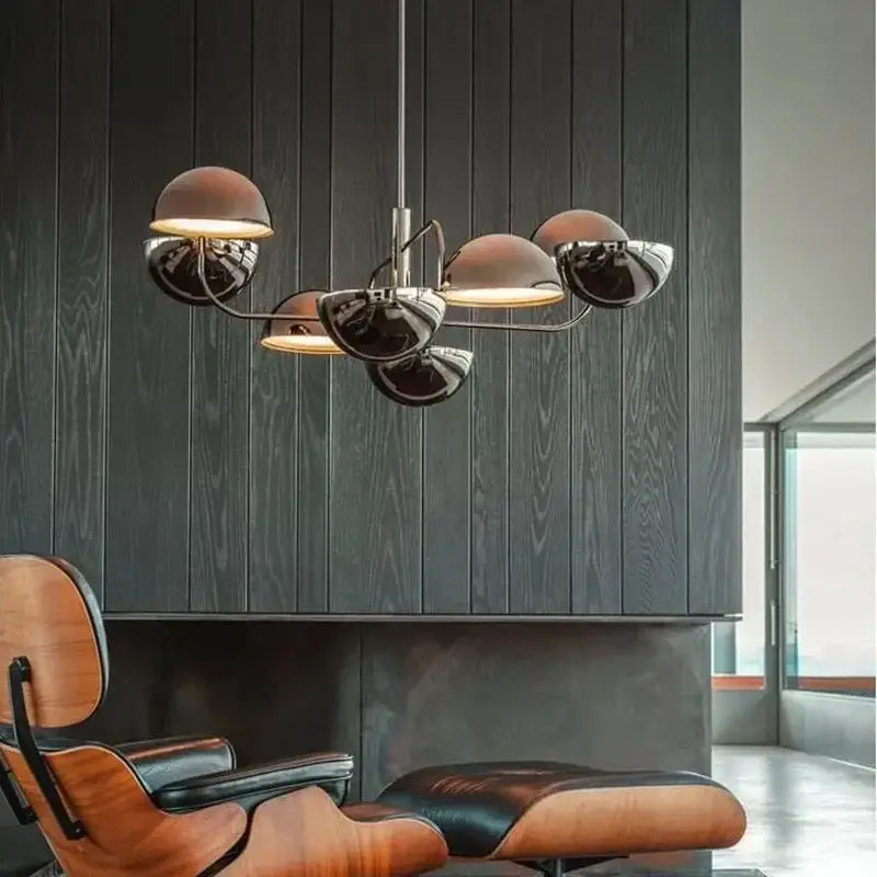 Suspension Design Boules Chromées Effet Miroir Contemporain