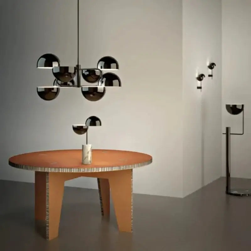Suspension Design Boules Chromées Effet Miroir Contemporain