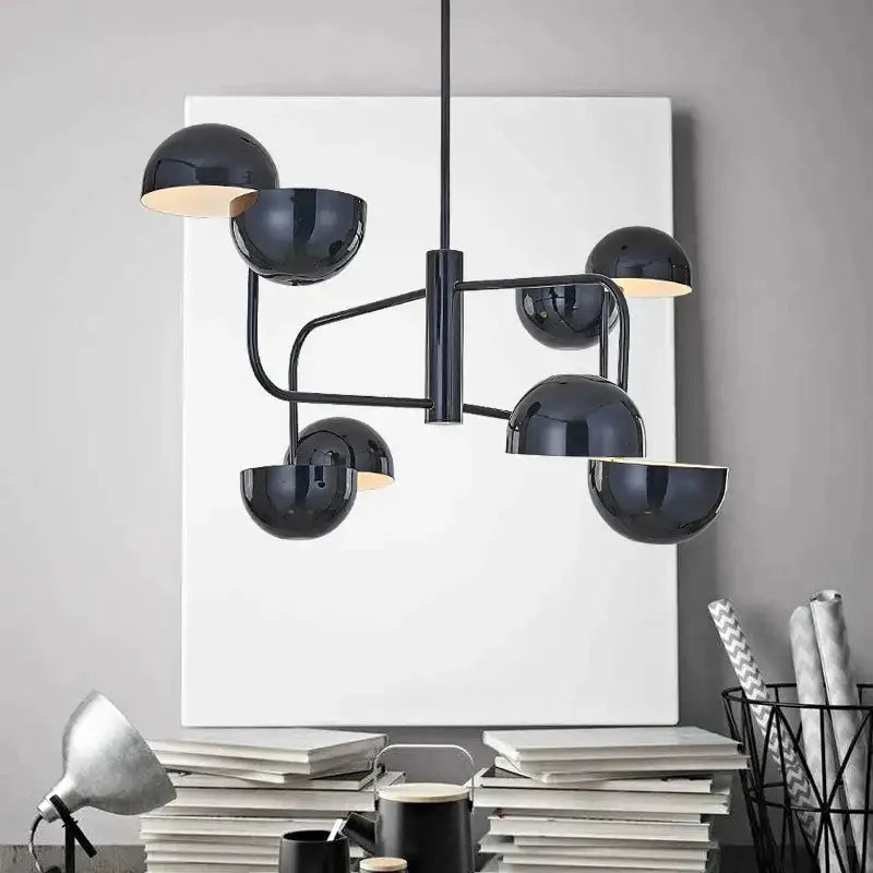 Suspension Design Boules Chromées Effet Miroir Contemporain