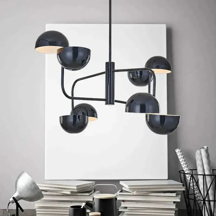 Suspension Design Boules Chromées Effet Miroir Contemporain