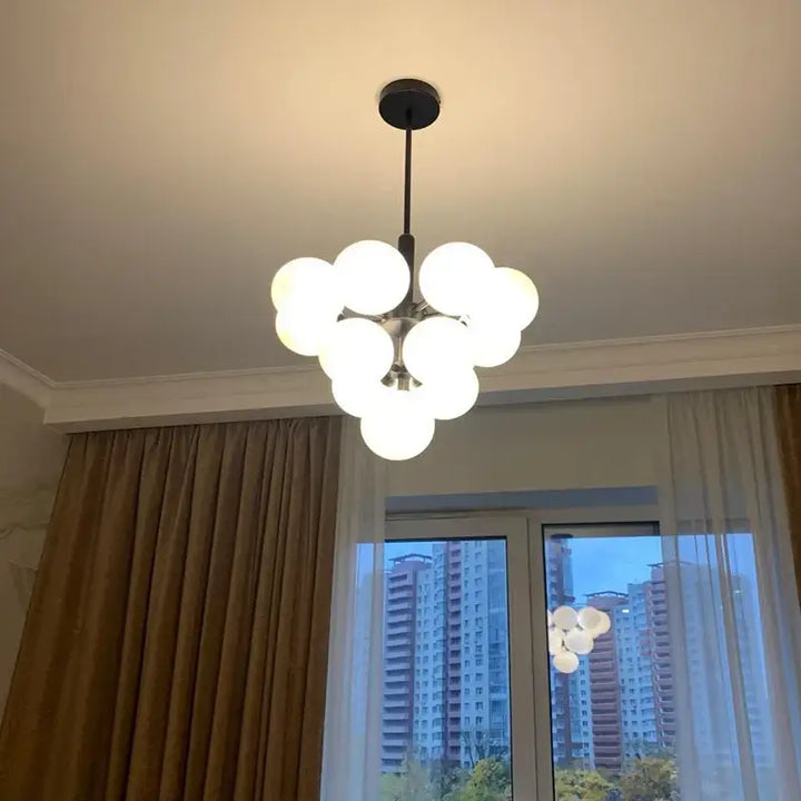 Modern Glass Chandelier Lighting for Living Room Decoration Indoor Dining Pendant Lights Restaurant Luxury Hanging Lamp