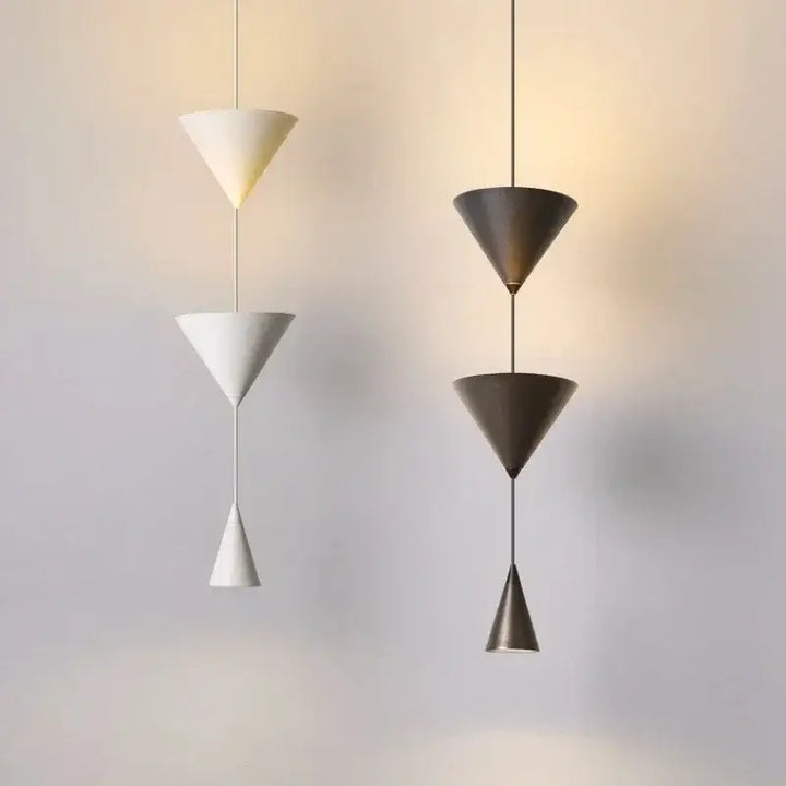 Suspension Design Cônes Superposés Pour Éclairage Moderne Chic