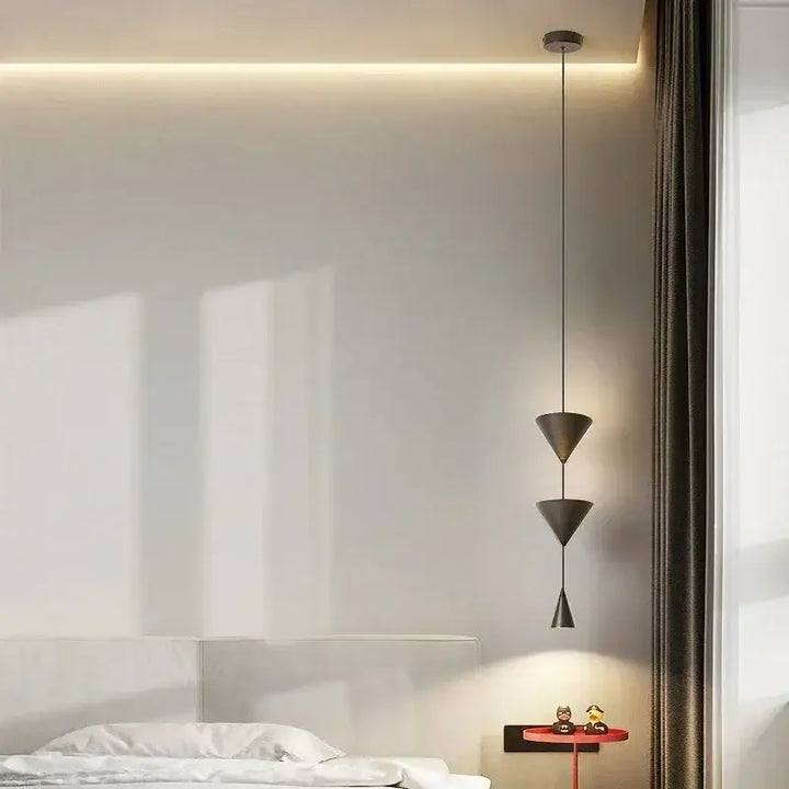 Suspension Design Cônes Superposés Pour Éclairage Moderne Chic