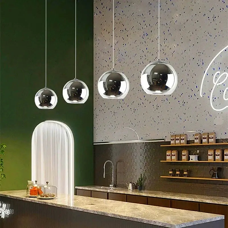 Suspension design contemporaine en verre style élégant