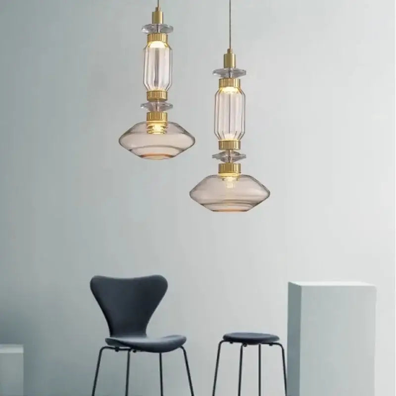 Suspension Design En Verre Élégante Moderne Sublime