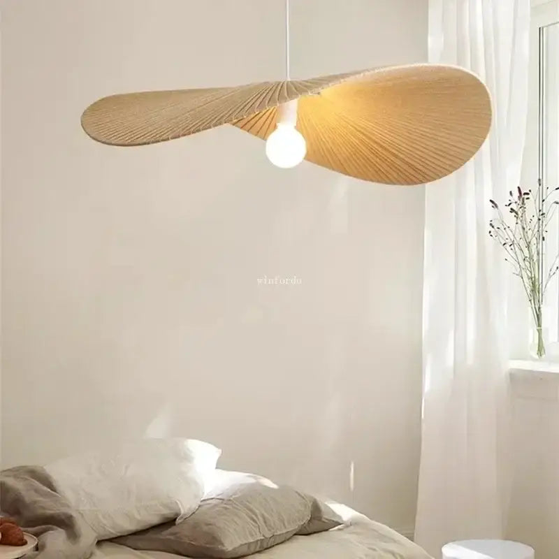 wabi sabi Pendant Lamp woven lampshades japanese hanging ceiling light for Living Dining Room Bedroom Home Decor