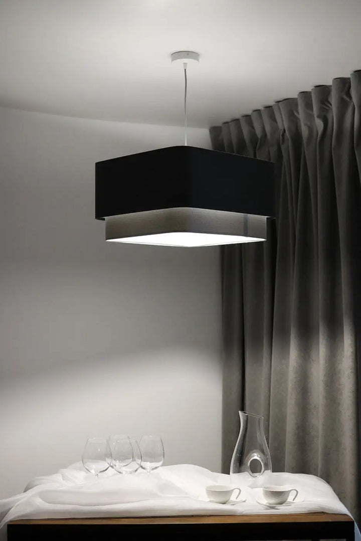 Suspension Luminaire | KWADRO DUO (Graphite)