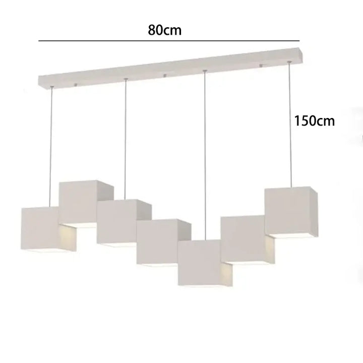 Suspension design led graphique linéaire style moderne chic